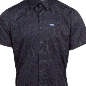 NWT DIXXON PURPLE HAZE BUTTON DOWN